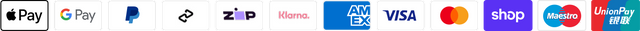 A row of payment and shopping logos on a white background, including Apple Pay, Google Pay, PayPal, RMB, Zhipin, Weario, AMEX, VISA, China Mobile, shop, Maestro, and UnionPay.